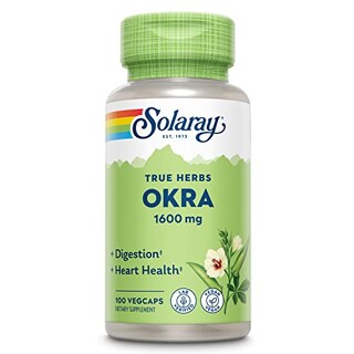Foto 1 | Suplemento Solaray Okra Fruit 1600 Mg, Ayuda A La Digestión 100 - Venta Internacional.