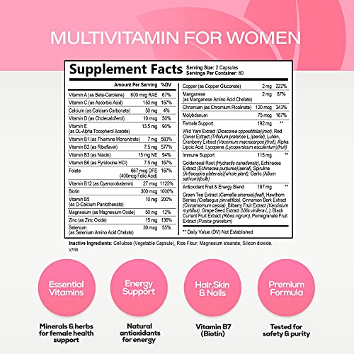 Foto 3 pulgar | Multivitamínico Nature's Daily Para Mujeres Con Vitaminas A, C, D, E 1 - Venta Internacional.