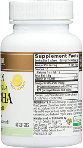 Foto 3 pulgar | Suplemento Spectrum Essentials Ultra Omega-3 Epa+dha Vegano - Venta Internacional.