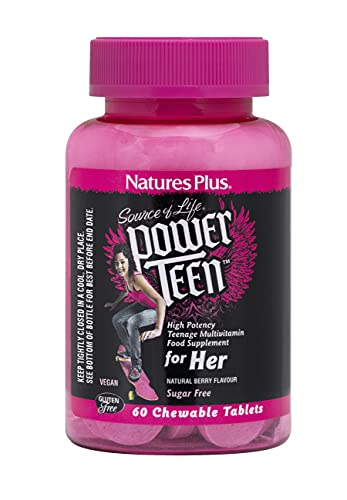 Foto 2 pulgar | Suplemento Nature's Plus Power Teen For Her 60 Comprimidos - Venta Internacional.