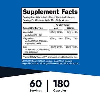Foto 2 | Suplemento Nutricost Zma 180 Cápsulas Sin Ogm Y Sin Gluten - Venta Internacional.