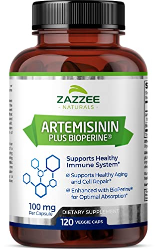 Foto 2 pulgar | Suplemento Zazzee (artemisinina, 100 Mg, Cápsulas, 120 Veganas) - Venta Internacional.