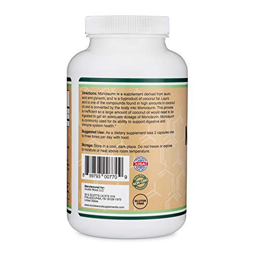 Foto 4 pulgar | Suplemento Double Wood Supplements Monolaurina 1000 Mg 210 Ca - Venta Internacional.