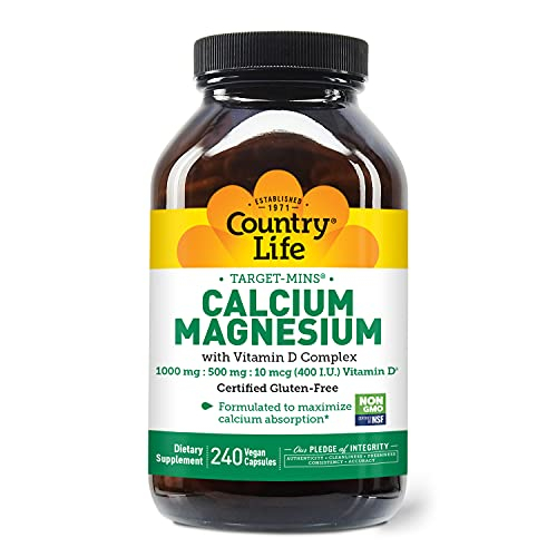 Foto 2 pulgar | Suplemento Country Life Calcium Magnesium Con Vitamina D 240 C - Venta Internacional.