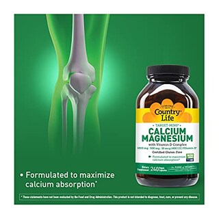 Foto 5 | Suplemento Country Life Calcium Magnesium Con Vitamina D 240 C - Venta Internacional.