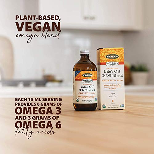 Foto 4 pulgar | Mezcla De Aceites Flora Udo's Choice Omega 369, Botella De Vidrio De 500 Ml - Venta Internacional.