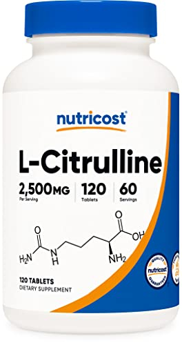Foto 2 pulgar | Suplemento Nutricost L-citrulina 2500 Mg 120 Comprimidos - Venta Internacional.