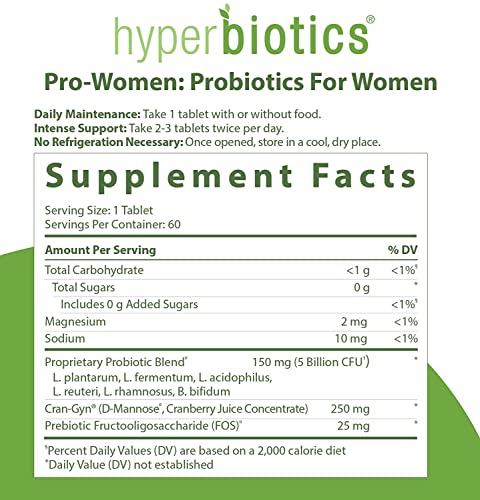 Foto 5 pulgar | Probióticos Hyperbiotics Pro-women Time Release 5 Mil Millones De Cfu - Venta Internacional.
