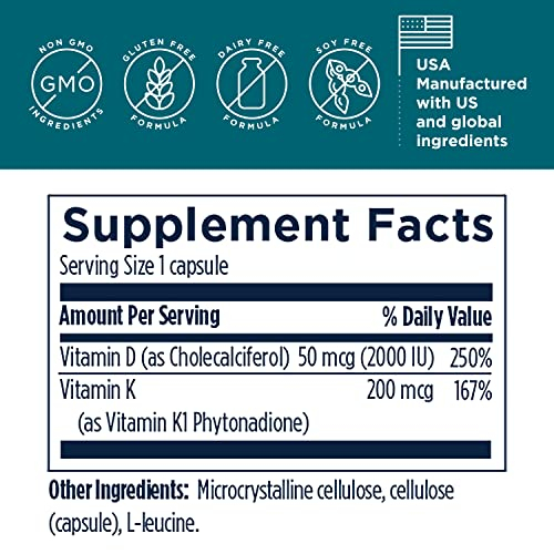 Foto 6 | Diseños De Suplementos Para La Salud Vitamin D Synergy 2000 Ui W/ K - Venta Internacional.