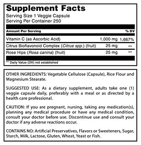Foto 6 pulgar | Complementa 1000 Mg De Vitamina C De Amazing Formulas Con Escaramujo - Venta Internacional.