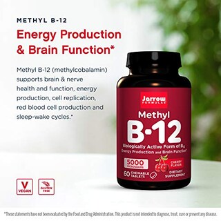 Foto 3 | Suplemento De Metil B-12 De Jarrow Formulas, 5000 Mcg, 60 Tabletas - Venta Internacional.