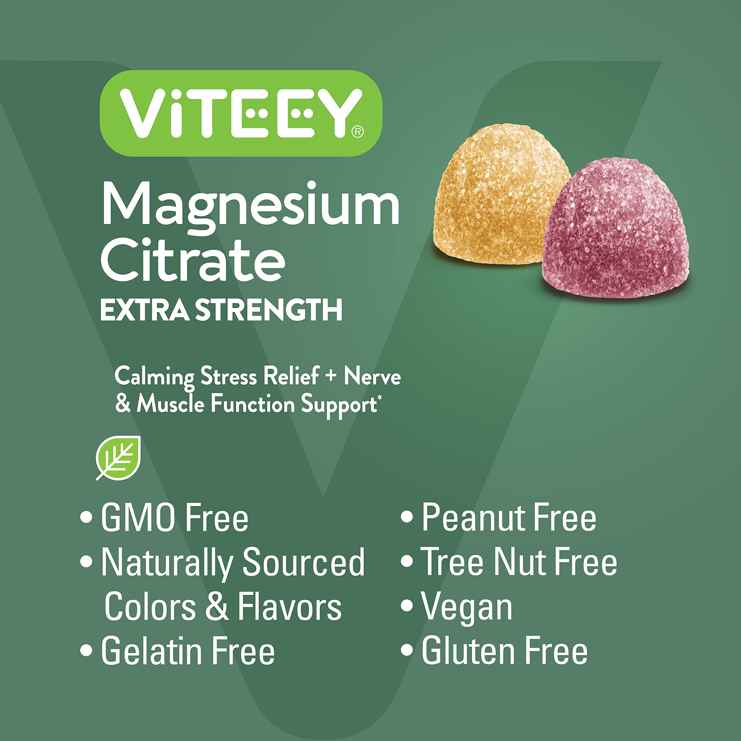 Foto 5 pulgar | Suplemento Viteey Gummies Extra Strength Con Citrato De Magnesio - Venta Internacional.