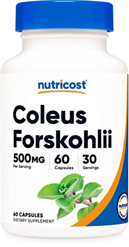 Foto 2 pulgar | Suplemento Nutricost Coleus Forskohlii 500 Mg 60 Cápsulas - Venta Internacional.