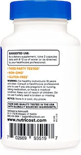 Foto 3 | Suplemento Nutricost Coleus Forskohlii 500 Mg 60 Cápsulas - Venta Internacional.