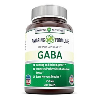 Foto 1 | Suplemento Amazing Formulas Gaba, 750 Mg, Cápsulas Vegetarianas X100 - Venta Internacional.