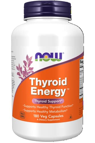 Supplement Now Thyroid Energy, Yodo Y Tirosina, 180 Cápsulas - Venta Internacional.