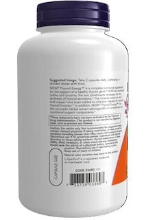 Foto 3 | Supplement Now Thyroid Energy, Yodo Y Tirosina, 180 Cápsulas - Venta Internacional.