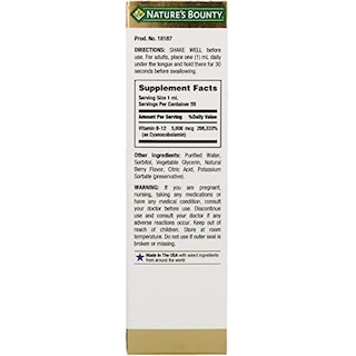 Foto 2 | Suplemento Nature's Bounty Super Strength B-12 5000 Mcg 60 Ml - Venta Internacional.