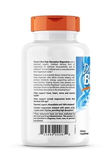 Foto 4 | Supplement Doctor's Best Magnesio De Alta Absorción 100 Mg - Venta Internacional.