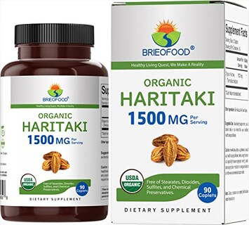 Foto 1 | Suplemento Brieofood Organic Haritaki 1500 Mg 90 Comprimidos - Venta Internacional.