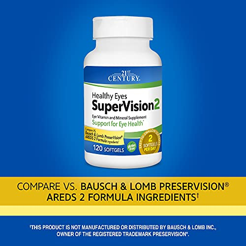 Foto 3 pulgar | Supervision2 Softgels 21st Century Healthy Eyes, 120 Unidades - Venta Internacional.