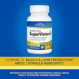 Foto 2 | Supervision2 Softgels 21st Century Healthy Eyes, 120 Unidades - Venta Internacional.