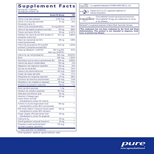 Foto 3 pulgar | Suplemento Pure Encapsulations Ultranutrient 180 Cápsulas - Venta Internacional.