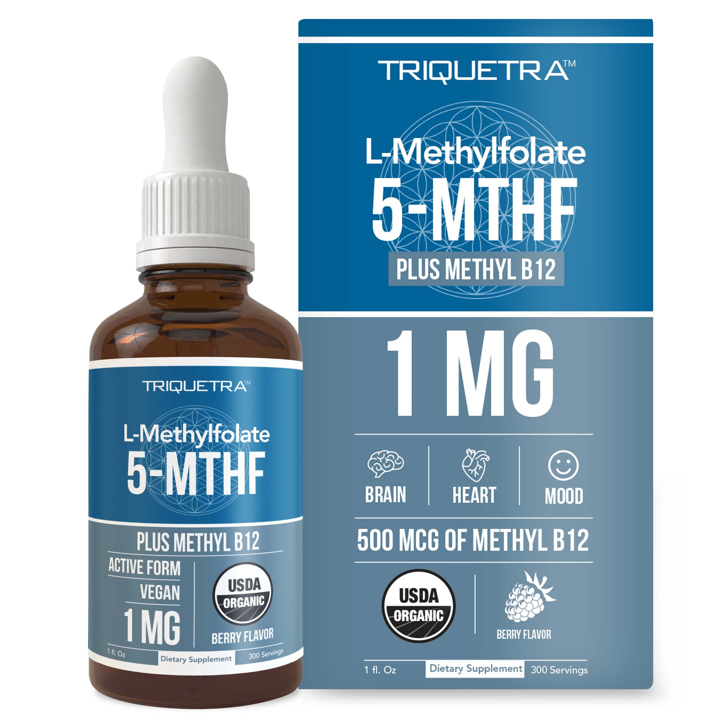 Foto 2 pulgar | Suplemento De Folato De Metilo Orgánico Triquetra Health 1000 Mcg +  - Venta Internacional.