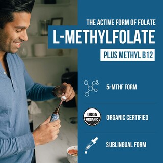 Foto 2 | Suplemento De Folato De Metilo Orgánico Triquetra Health 1000 Mcg + - Venta Internacional.