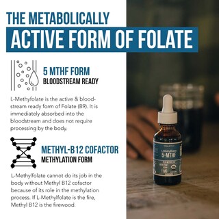 Foto 3 | Suplemento De Folato De Metilo Orgánico Triquetra Health 1000 Mcg + - Venta Internacional.