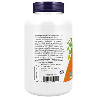 Foto 3 | Supplement Now Cat's Claw 500 Mg A Base De Hierbas 250 Cápsulas - Venta Internacional.