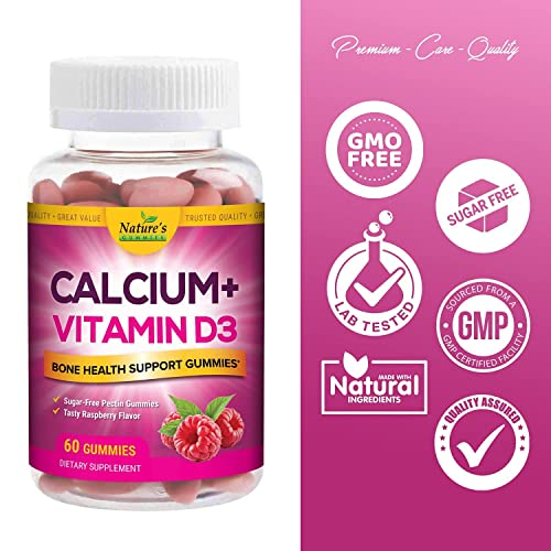 Foto 5 pulgar | Complemente El Calcio De Nature's Nutrition Con Gomitas De Vitamina D3 - Venta Internacional.