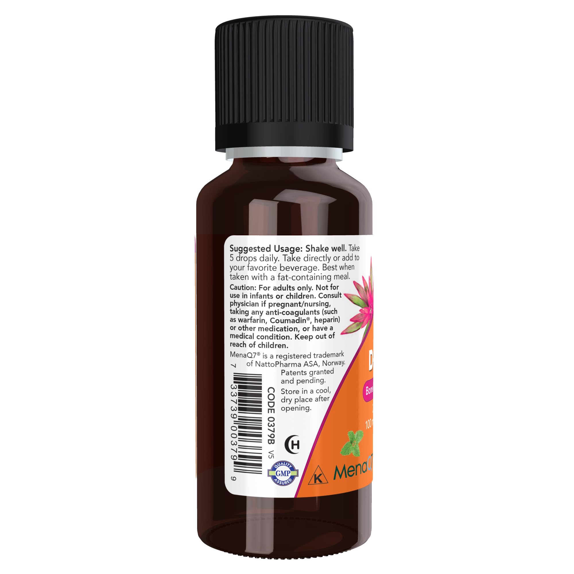 Foto 4 pulgar | Complementa Now Liquid D-3 Y Mk-7 Con 2500 Ui De Vitamina D-3 Y 1 - Venta Internacional.