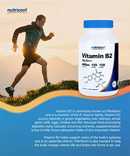 Foto 5 | Suplemento Nutricost De Vitamina B2 (riboflavina) 400 Mg 120 Cápsulas - Venta Internacional.