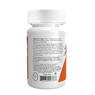 Foto 2 | Supplement Now Foods Vitamina D-3, 10 000 Ui, 120 Cápsulas Blandas X2 - Venta Internacional.