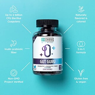Foto 4 | Suplemento De Prebióticos Y Probióticos Gut Guru De Zhou Nutrition - Venta Internacional.