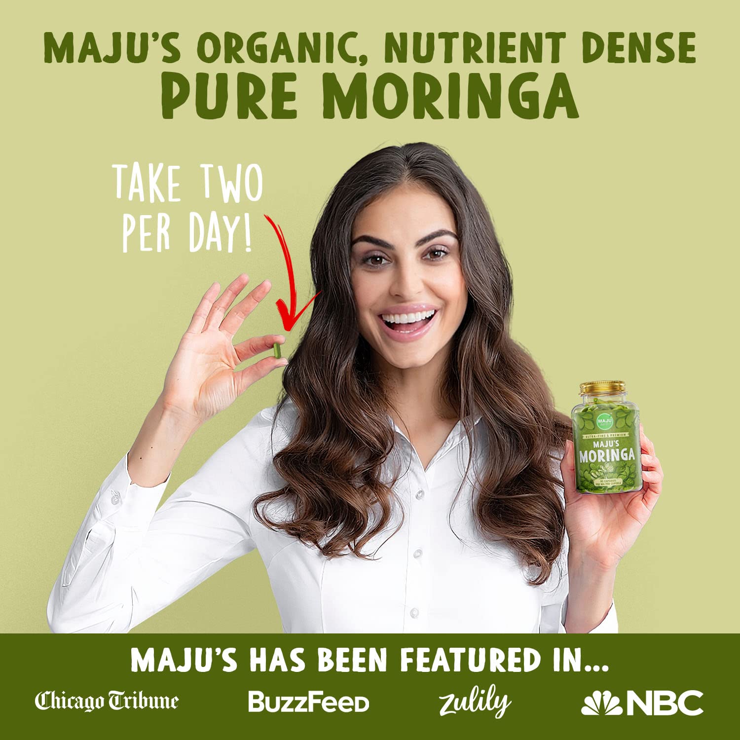 Foto 3 pulgar | Suplemento: Cápsulas De Moringa Orgánica Maju Superfoods - Venta Internacional.
