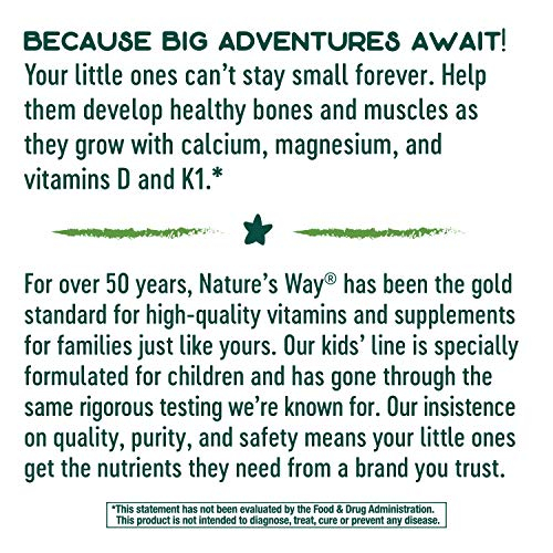 Foto 4 pulgar | Suplemento Nature's Way Kids Growing Bones & Muscles, 60 Gomitas - Venta Internacional.