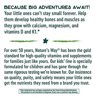 Foto 3 | Suplemento Nature's Way Kids Growing Bones & Muscles, 60 Gomitas - Venta Internacional.