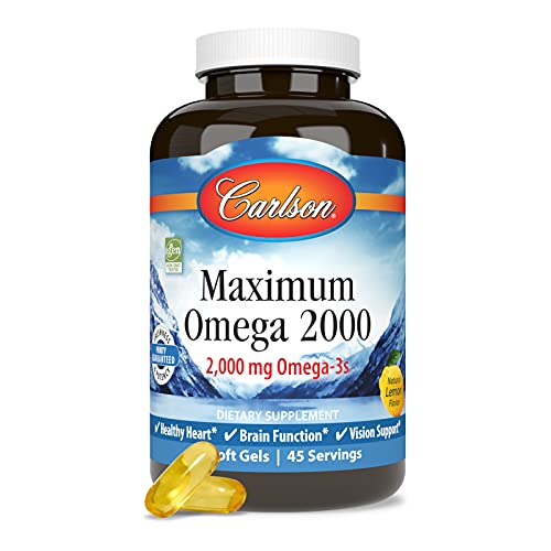 Foto 5 | Suplemento Carlson Maximum Omega 2000 90 Cápsulas Blandas - Venta Internacional.