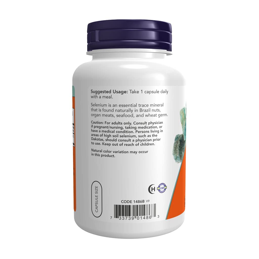 Foto 5 pulgar | Supplement Now Foods, Selenio, 200 Mcg, Cápsulas Virtuales, 180 Unidades - Venta Internacional.