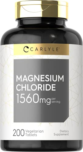 Foto 2 pulgar | Suplemento Carlyle De Cloruro De Magnesio 1560 Mg 200 Tabletas - Venta Internacional.
