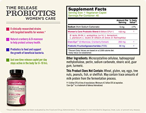 Foto 3 pulgar | Suplemento Probiótico Naturewise Probiotics Para Mujeres (1 Mes) - Venta Internacional.