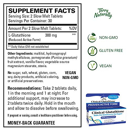 Foto 5 pulgar | Suplemento Terry Naturally Clinical Glutatión 300 Mg - Venta Internacional.