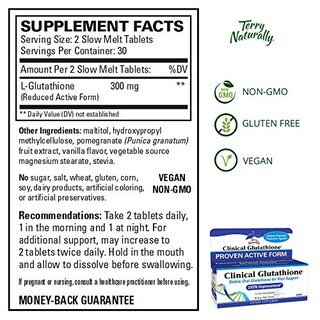 Foto 4 | Suplemento Terry Naturally Clinical Glutatión 300 Mg - Venta Internacional.