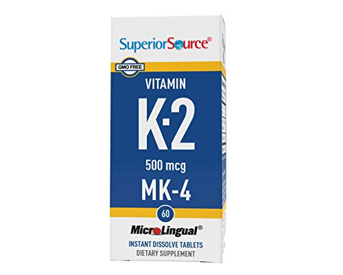 Foto 2 pulgar | Suplemento De Vitamina K2 Mk-4 De Fuente Superior, 500 Mcg, 60 Tabletas - Venta Internacional.