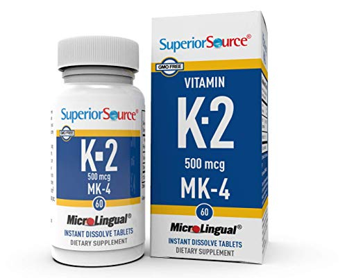 Foto 6 pulgar | Suplemento De Vitamina K2 Mk-4 De Fuente Superior, 500 Mcg, 60 Tabletas - Venta Internacional.