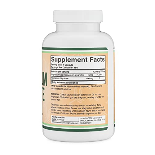 Foto 3 pulgar | Suplemento Double Wood Supplements Glicinato De Magnesio 400 Mg - Venta Internacional.