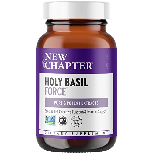 Foto 2 pulgar | Suplemento New Chapter Stress Relief Holy Basil 120 Cápsulas - Venta Internacional.