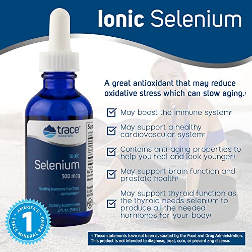 Foto 3 pulgar | Suplemento De Selenio Iónico Trace Minerals Research, 300 Mcg - Venta Internacional.
